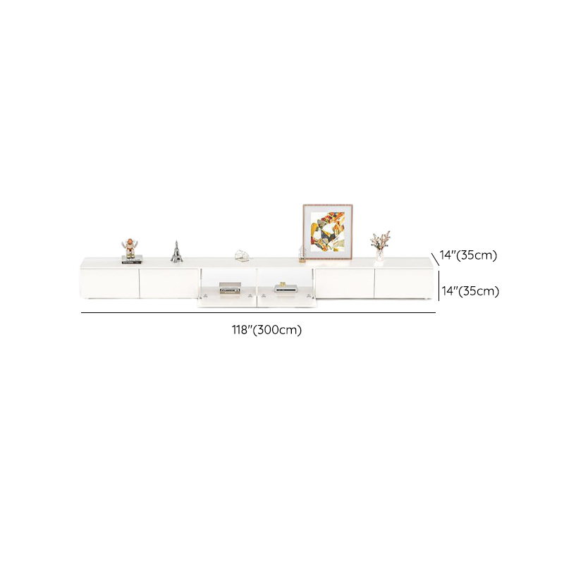 Modern White TV Stand | Ormau - image 21
