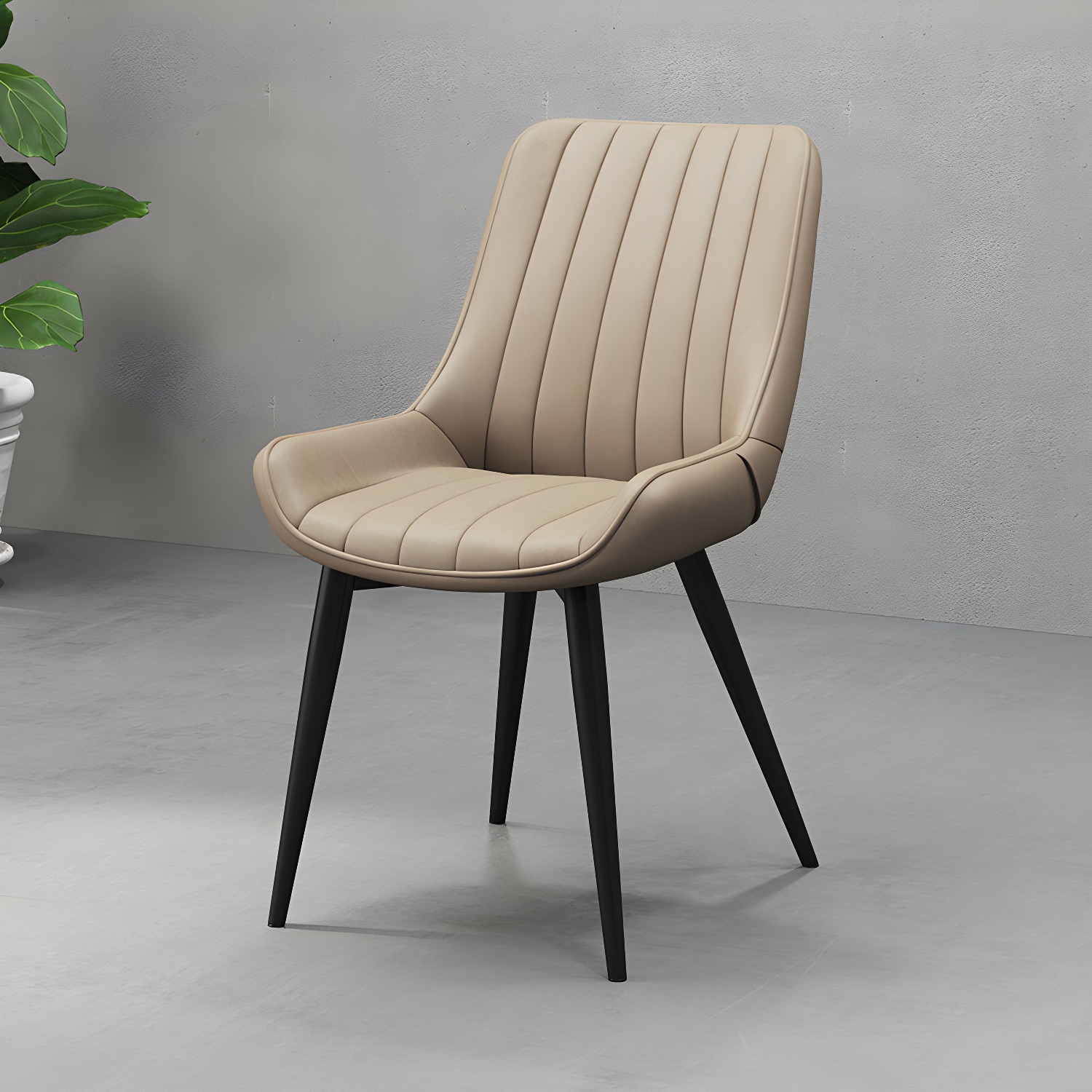 Faux Leather Dining Side Chair | Ormau - image 4