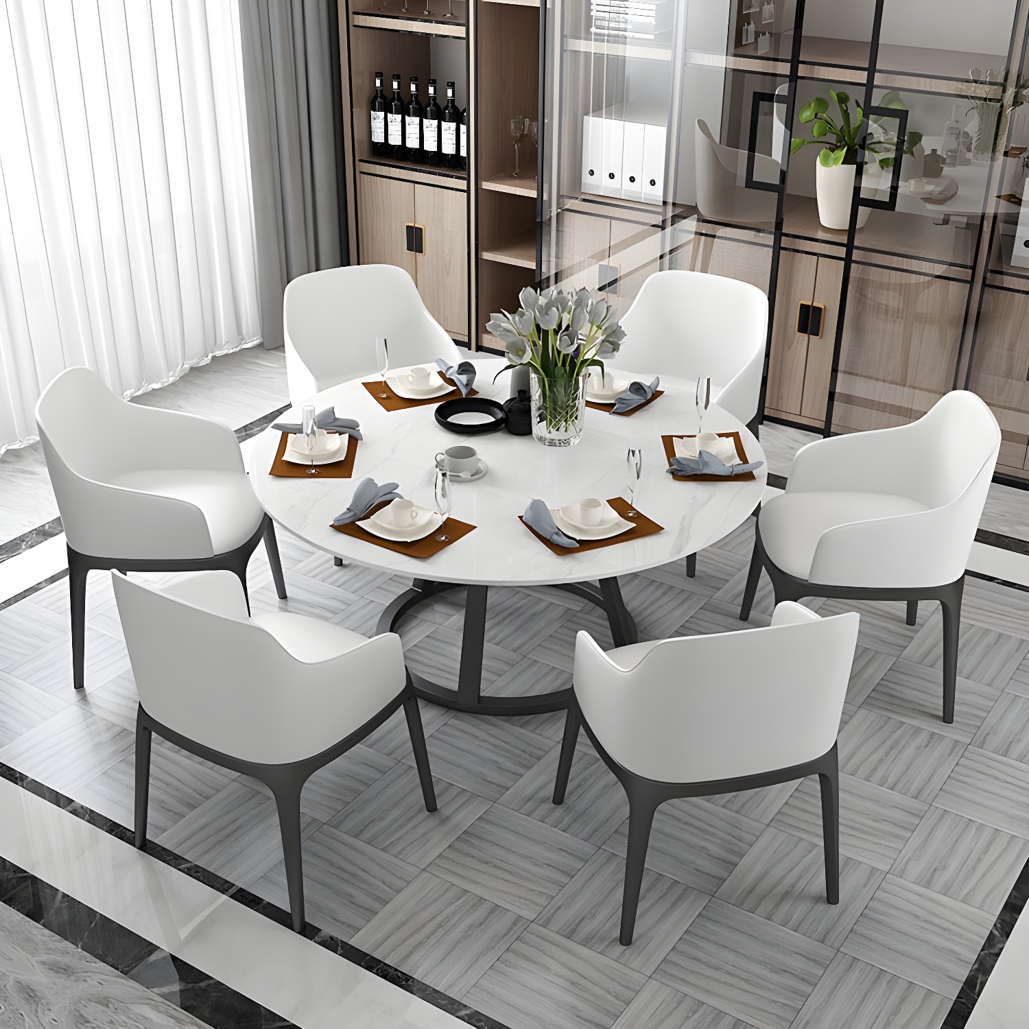 Round Marble Dining Table | Ormau - image 11