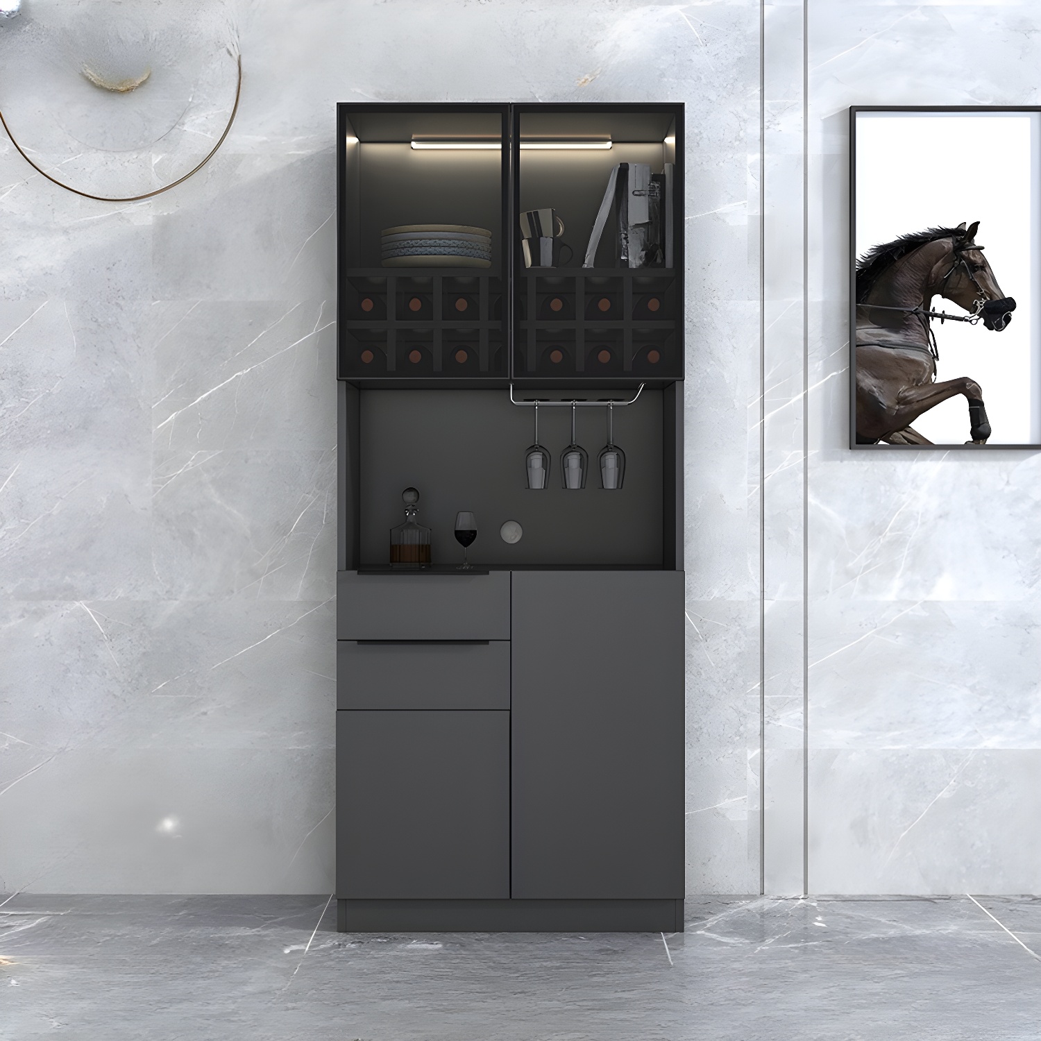 Elegant Glass Door Sideboard | Ormau - image 1