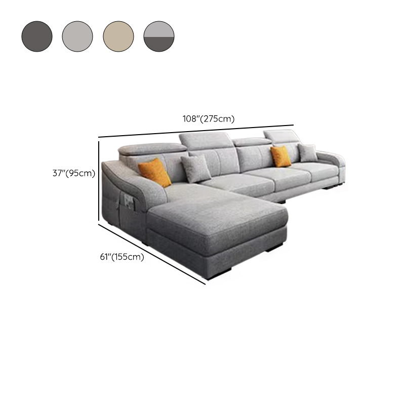 Sloped Arm Sectional Sofa | Ormau - image 16