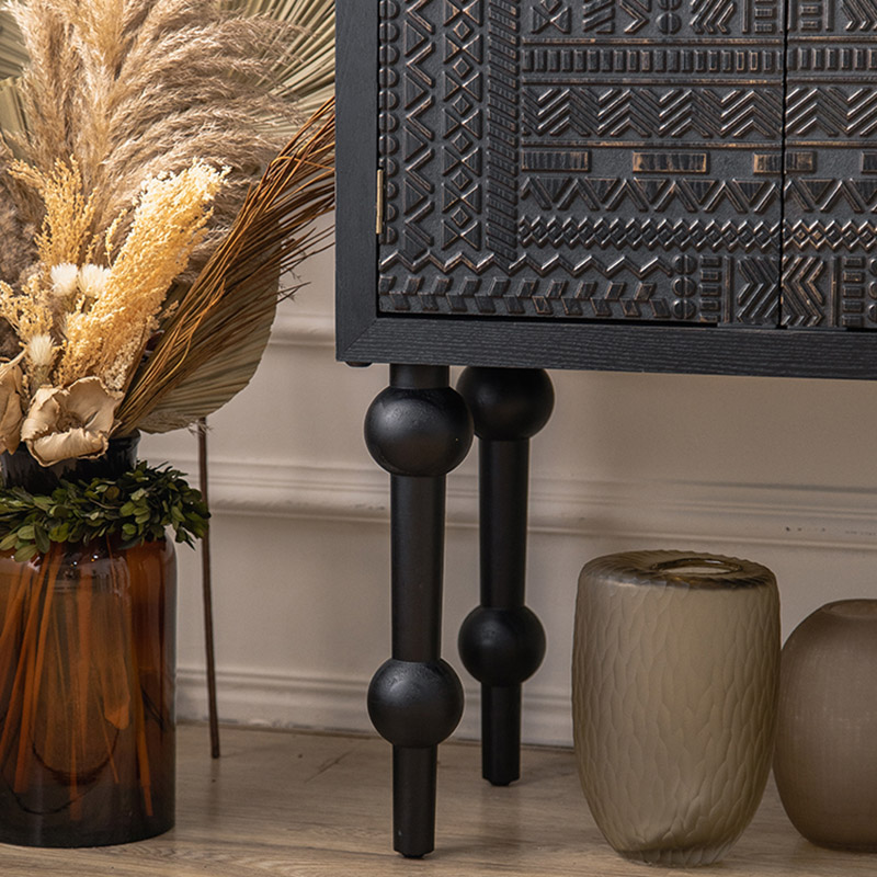 Scored Wood Console Cabinet | Ormau - image 8
