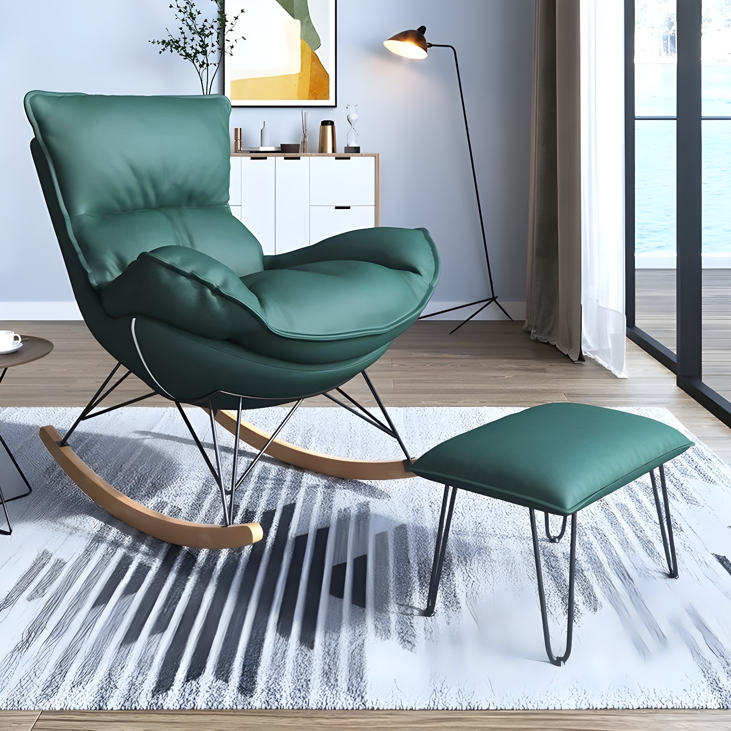 Wingback Rocker with Ottoman | Ormau - image 3