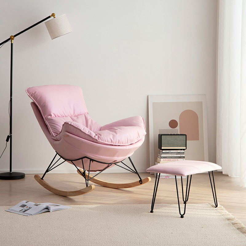 Upholstered Rocking Chair & Ottoman | Ormau - image 7