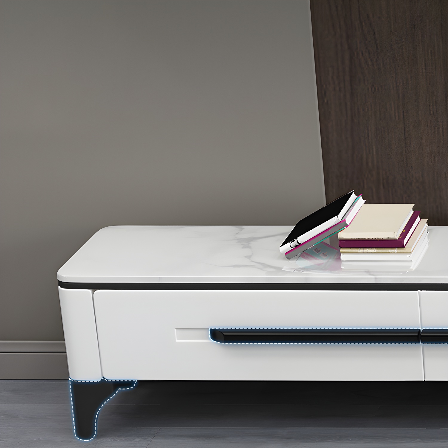 Modern Stone TV Console | Ormau - image 10