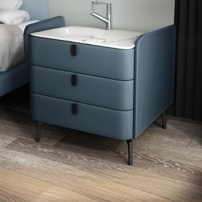 Modern Stone-Top Nightstand | Ormau - image 2