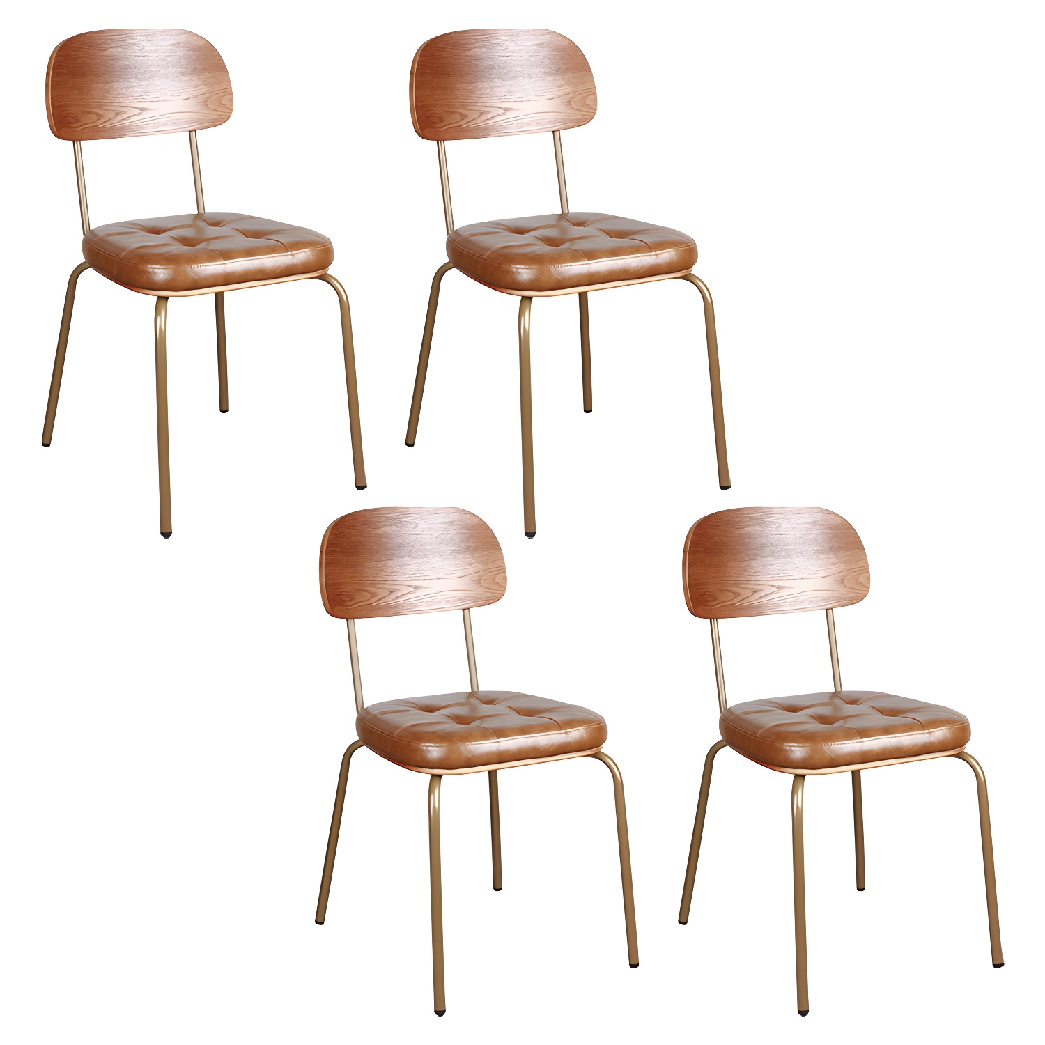 Industrial Leather Dining Chair | Ormau - image 32