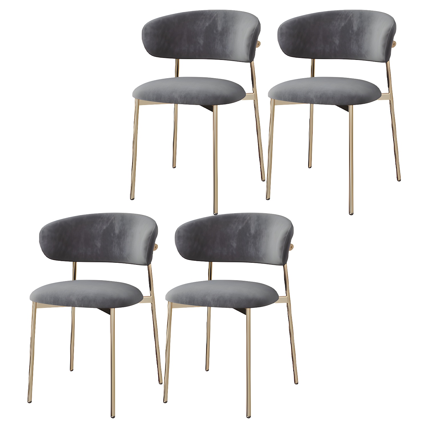 Upholstered Dining Chair Set | Ormau - image 3