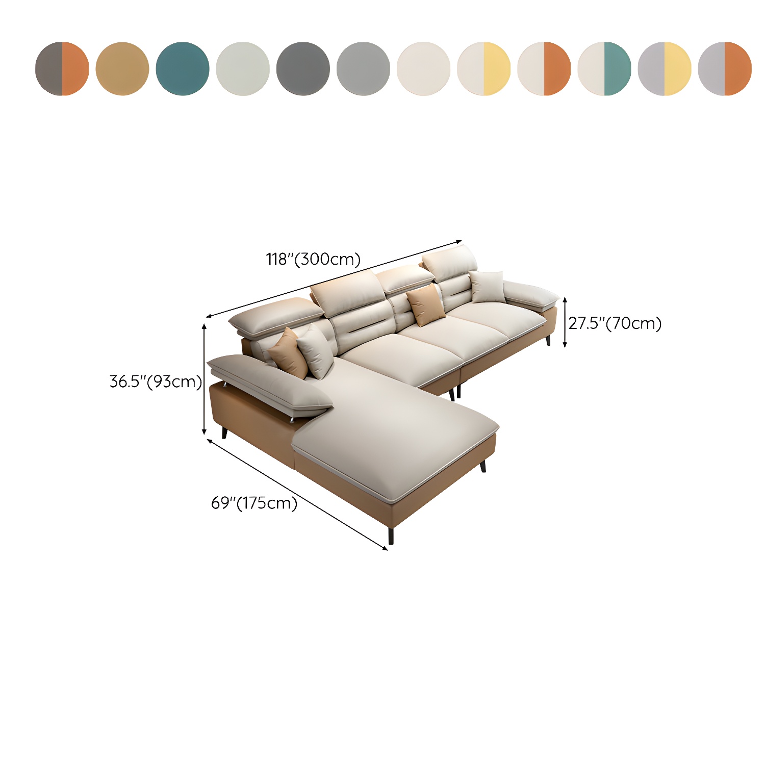 Modern L-Shape Sofa | Ormau - image 24