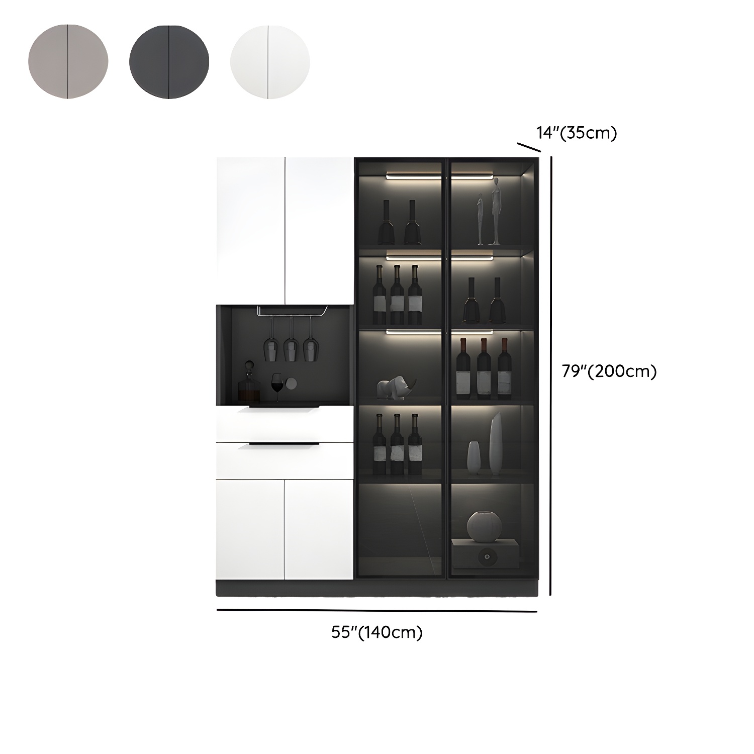 Elegant Glass Door Sideboard | Ormau - image 18