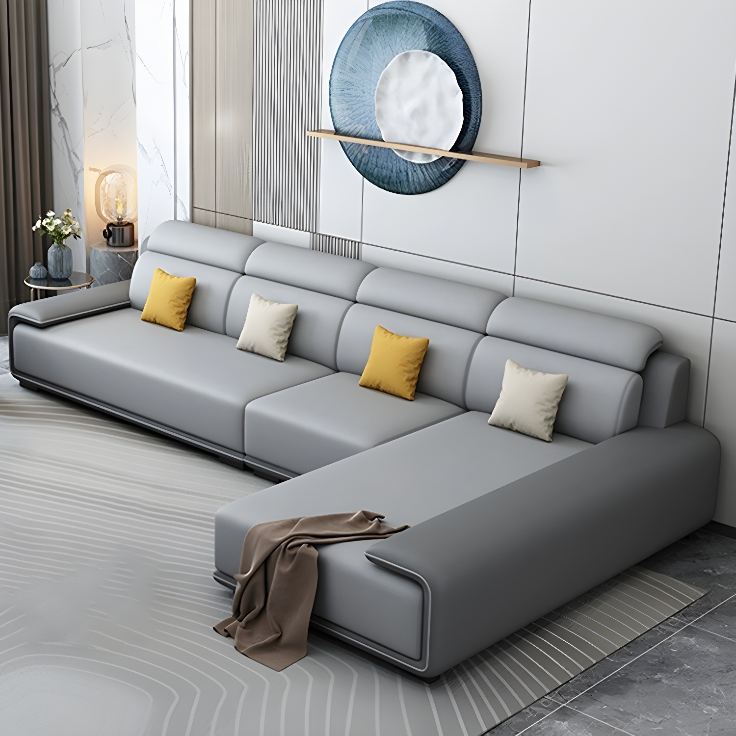 Modern L-Shape Sectional | Ormau - image 15