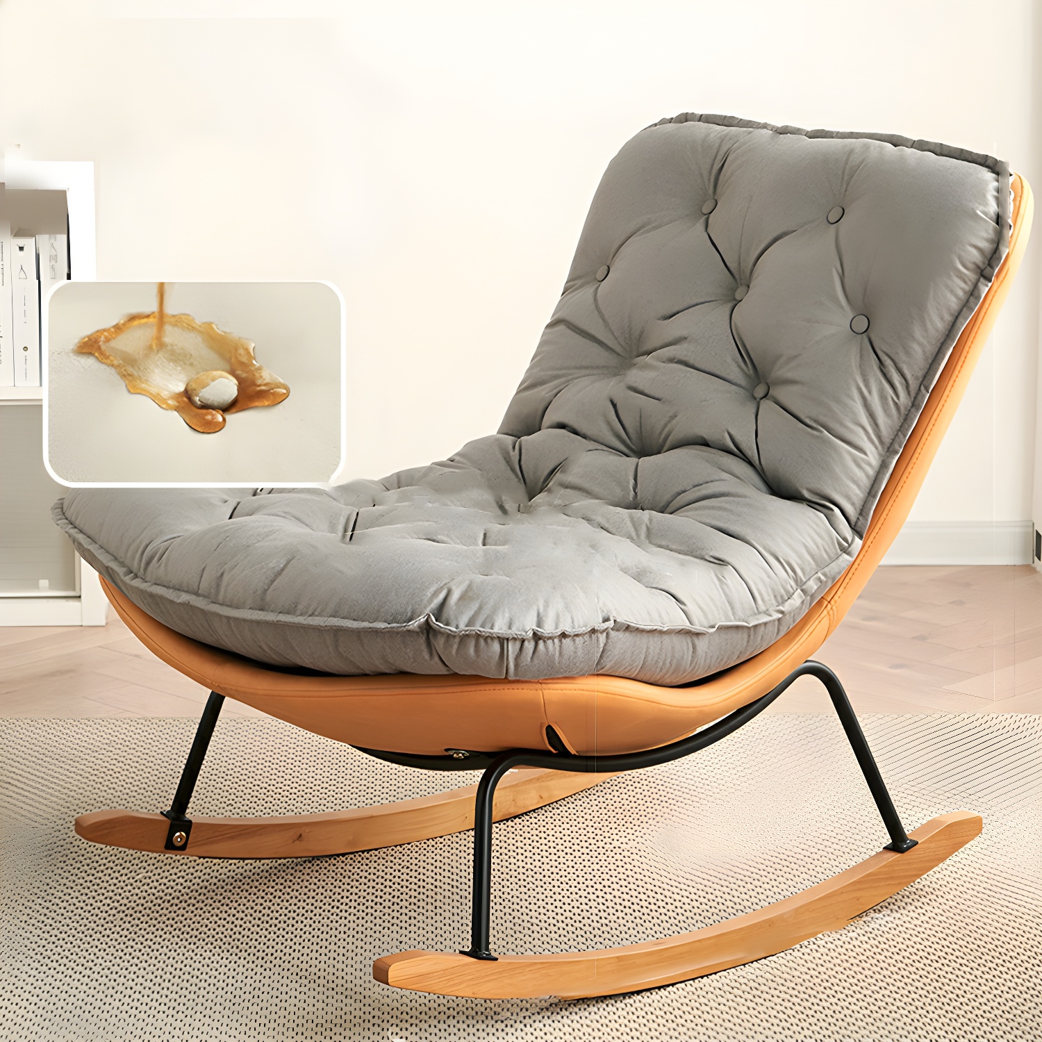 Button-Tufted Rocking Chair | Ormau - image 20