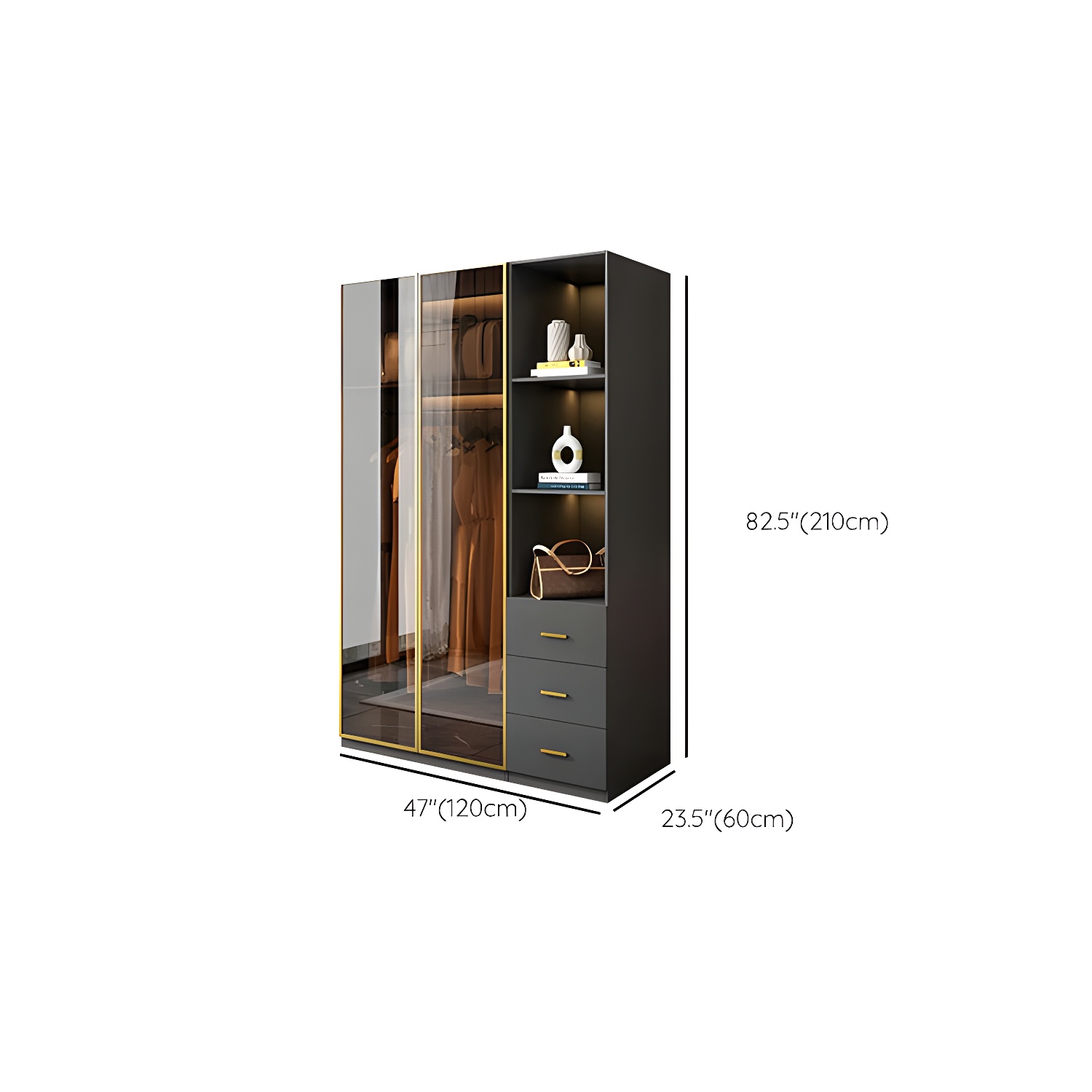 Modern Glass Wardrobe | Ormau - image 18