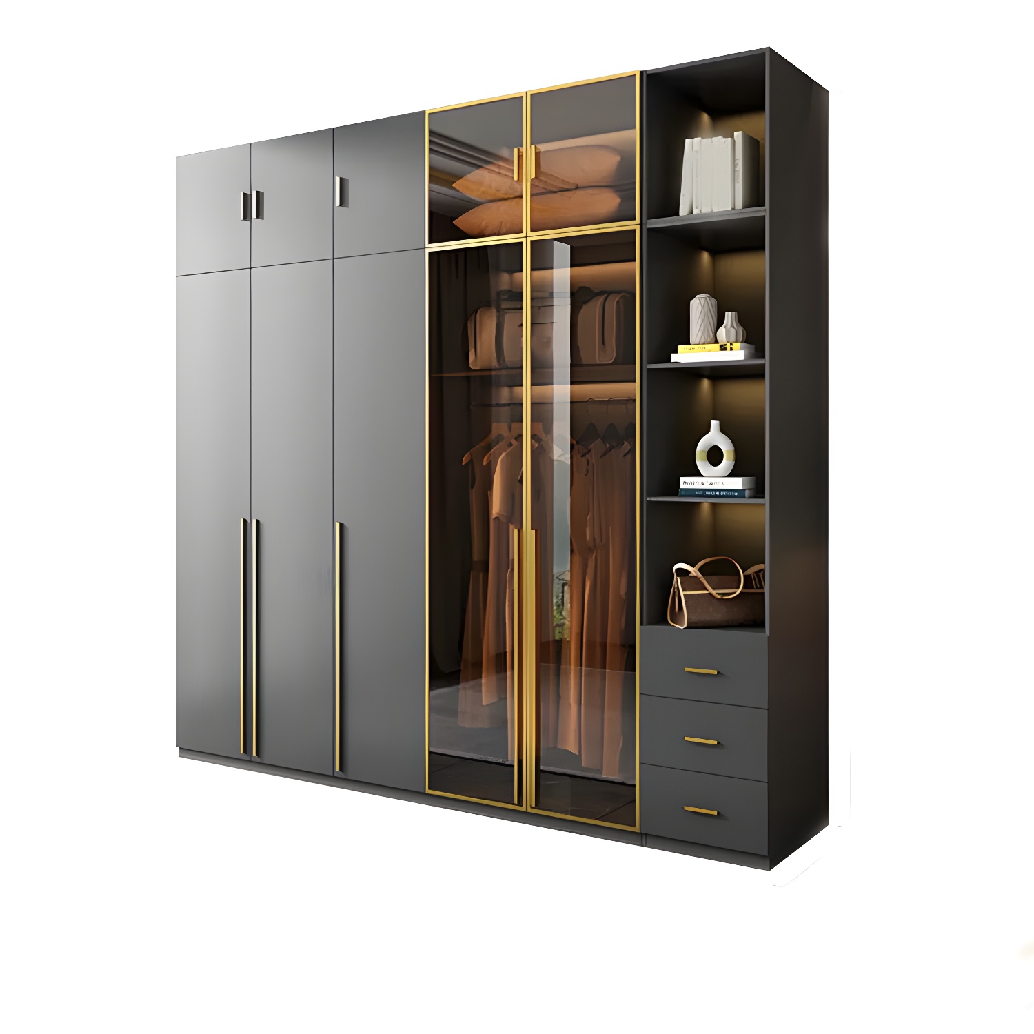 Modern Glass Wardrobe | Ormau - image 63