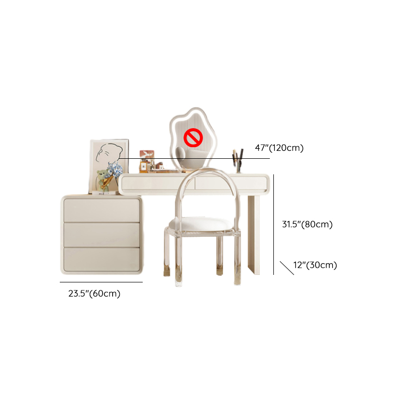 Chalk Vanity Set with Lighted Mirror | Ormau - image 14