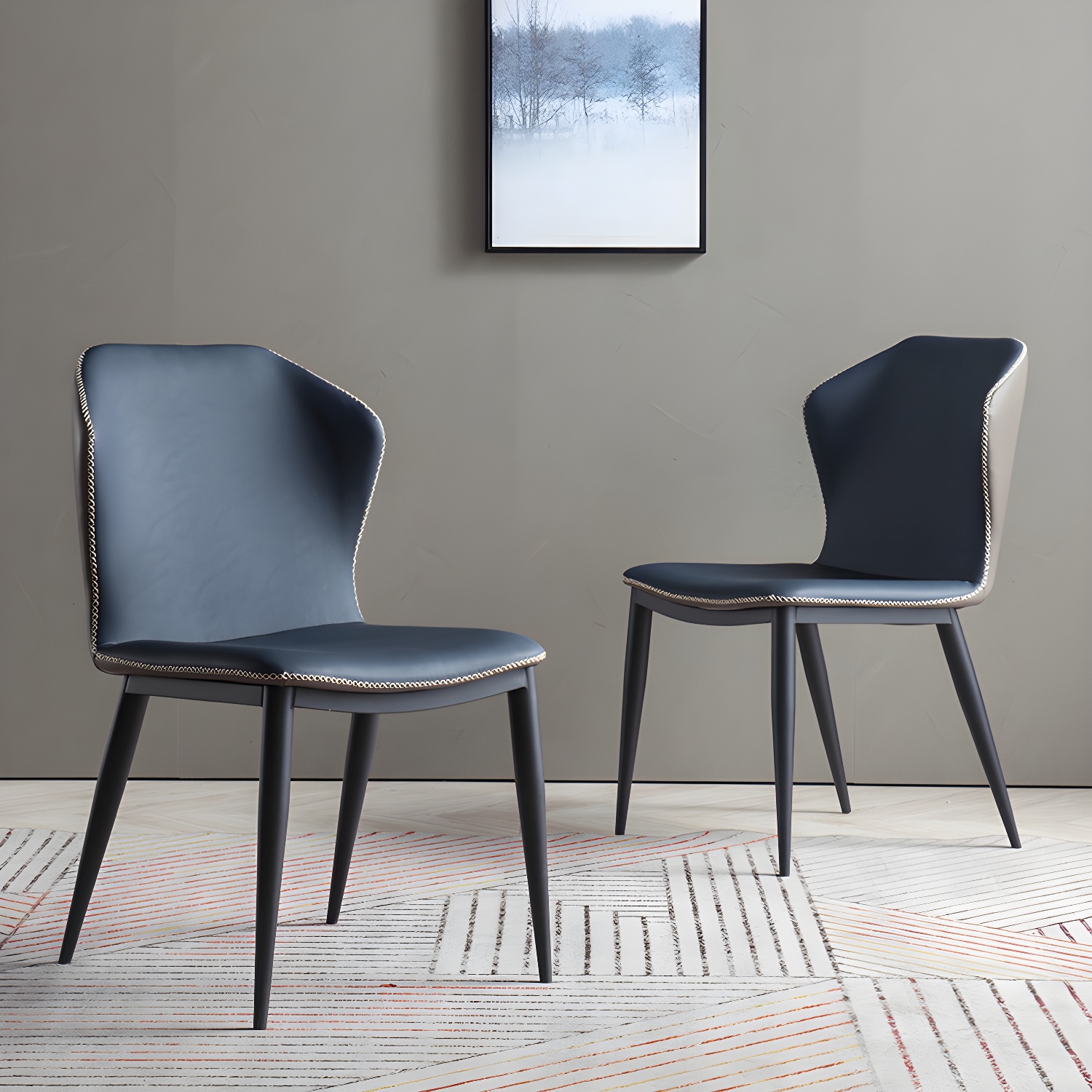 Wingback Leather Dining Chair | Ormau - image 16