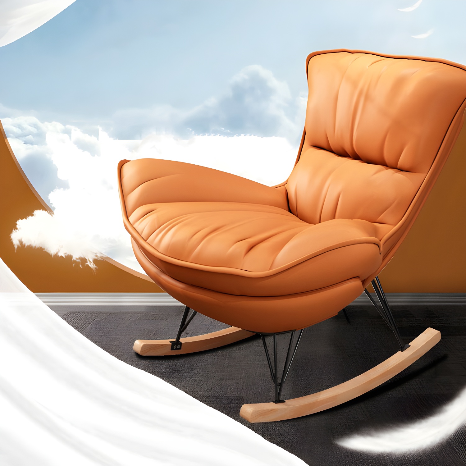 Glider Rocking Chair & Ottoman Set | Ormau - image 18