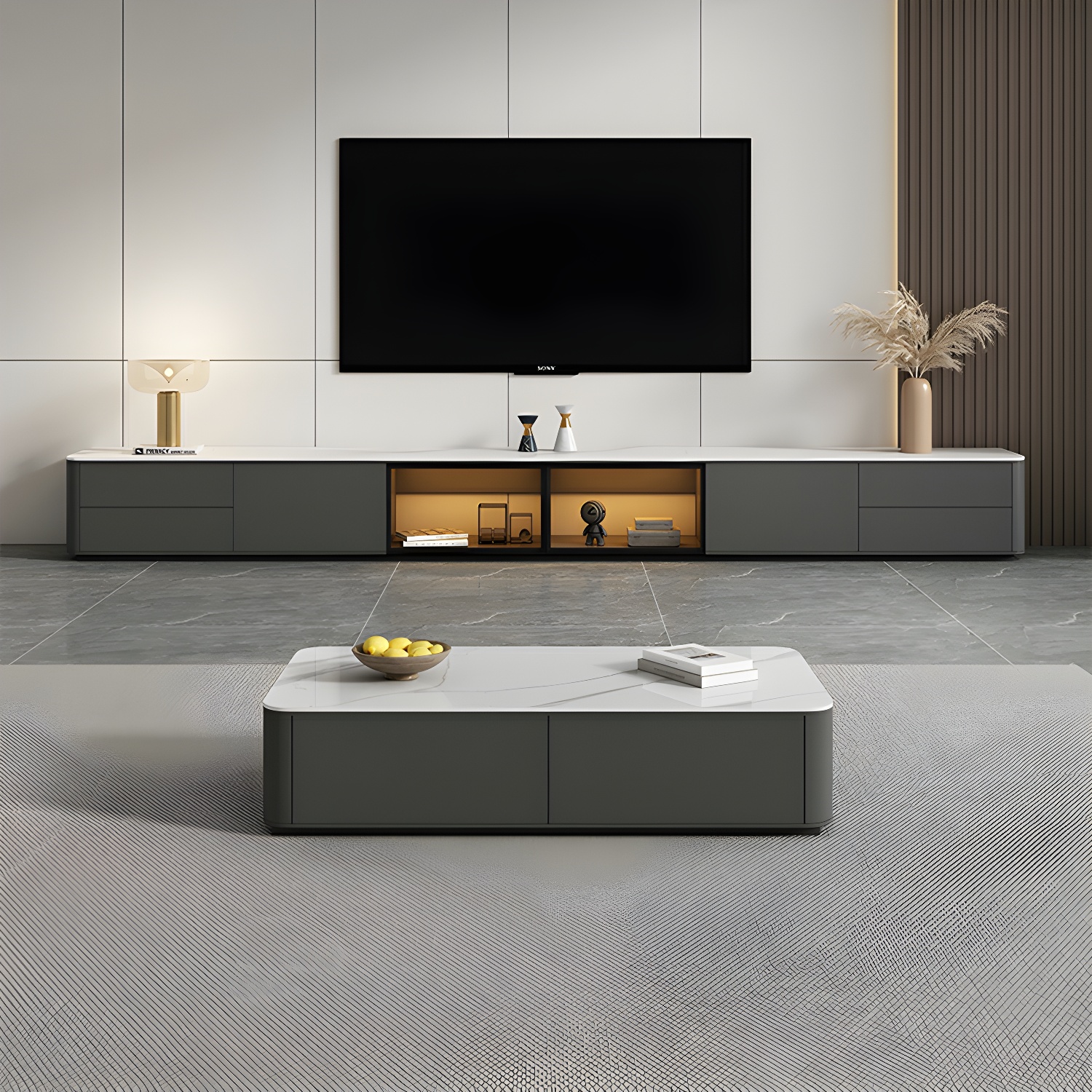 Grey Stone TV Stand | Ormau - image 2