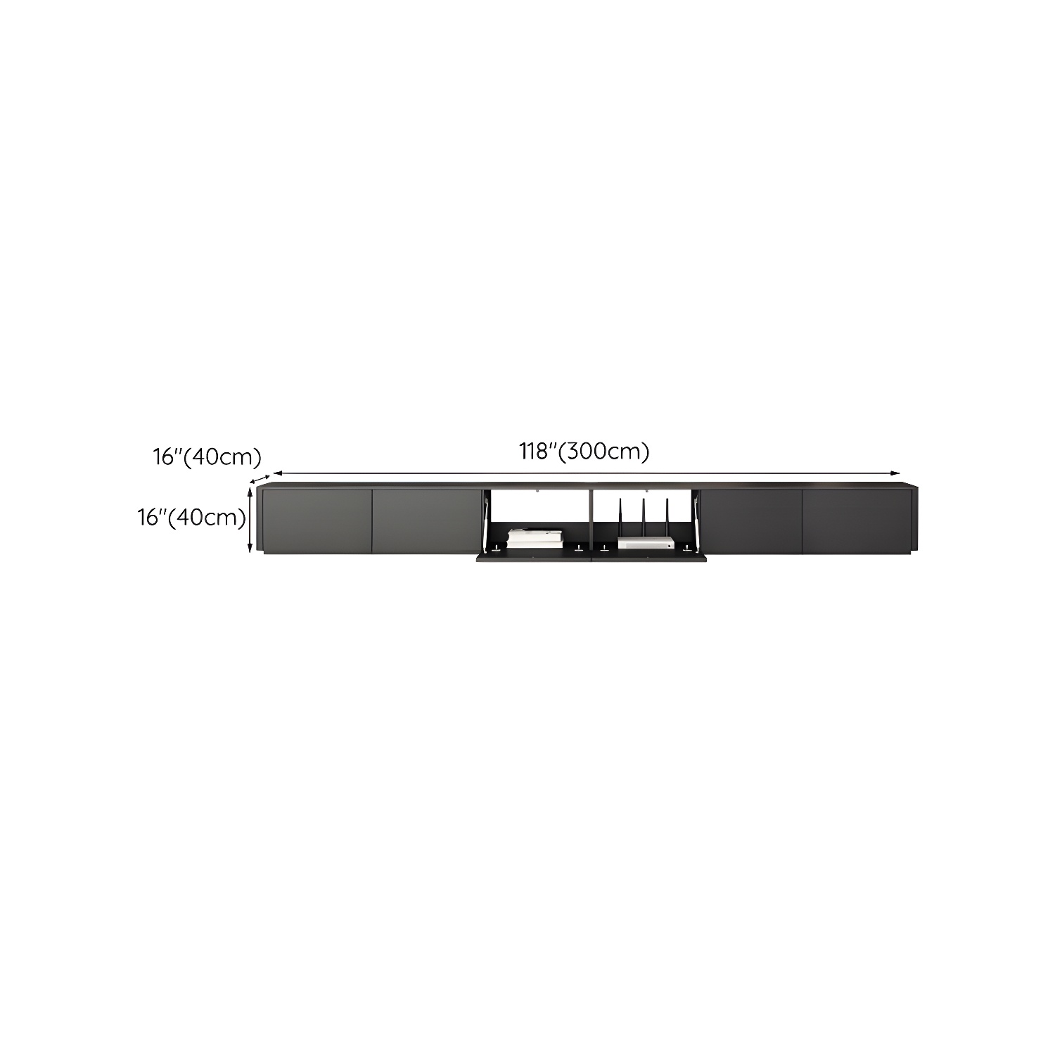 Noir Low Profile TV Stand | Ormau - image 20