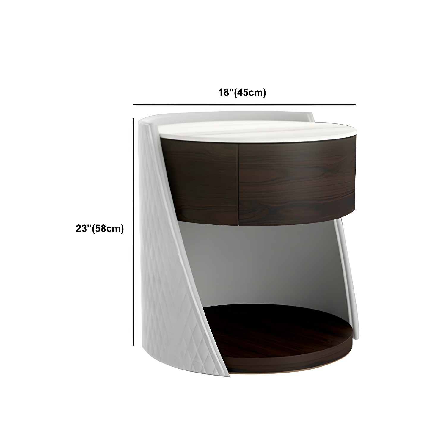 Faux Leather Nightstand | Ormau - image 14
