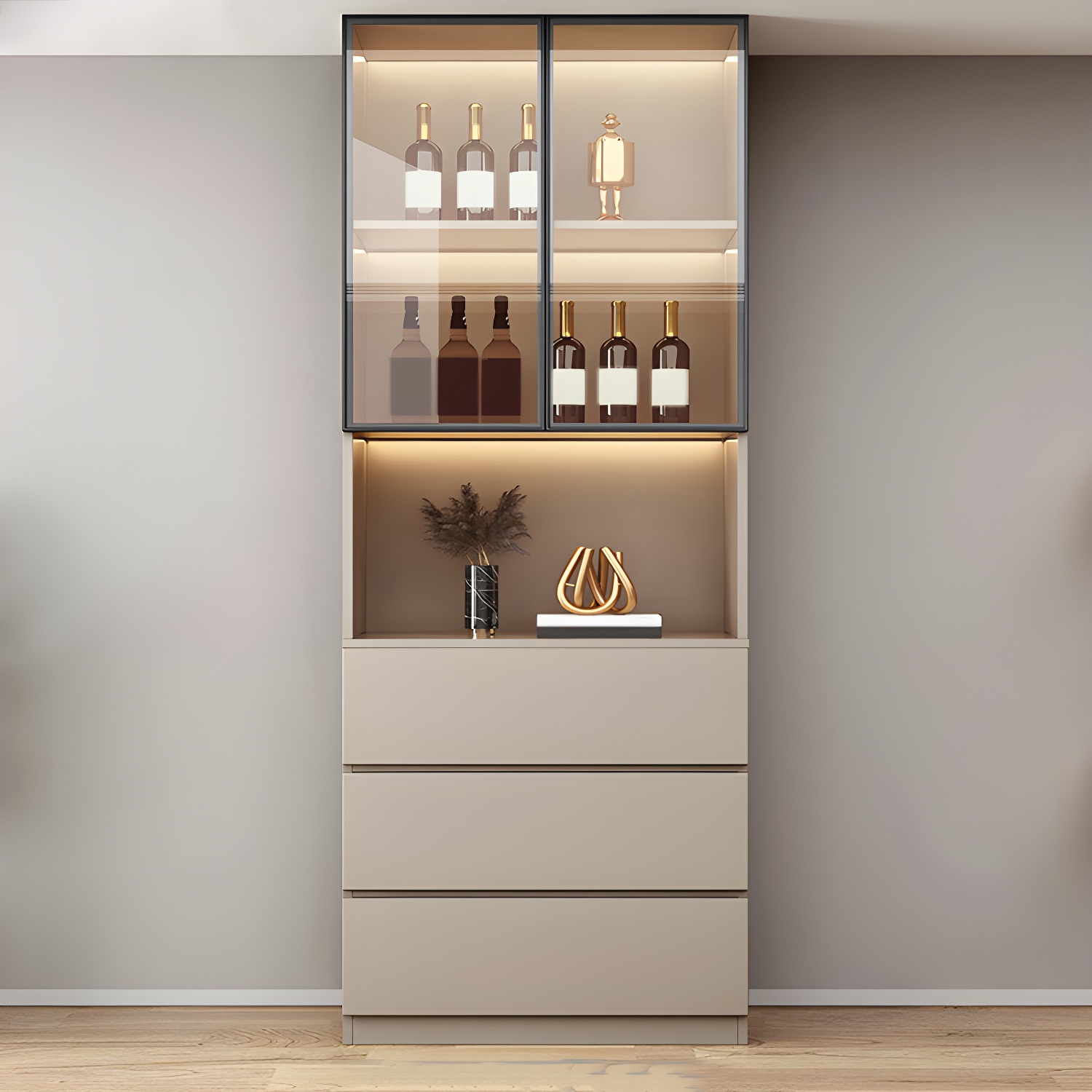 Modern Glass Door Cabinet | Ormau - image 27