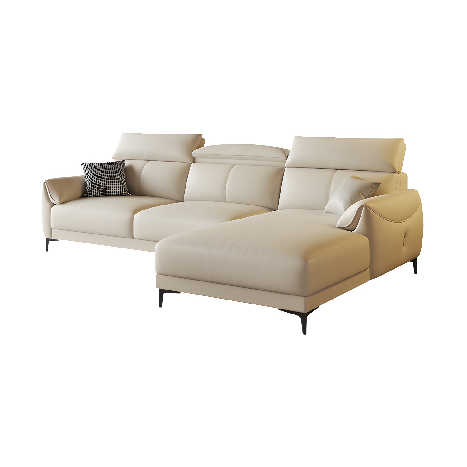 Modern Leather Sectional Sofa | Ormau - image 24