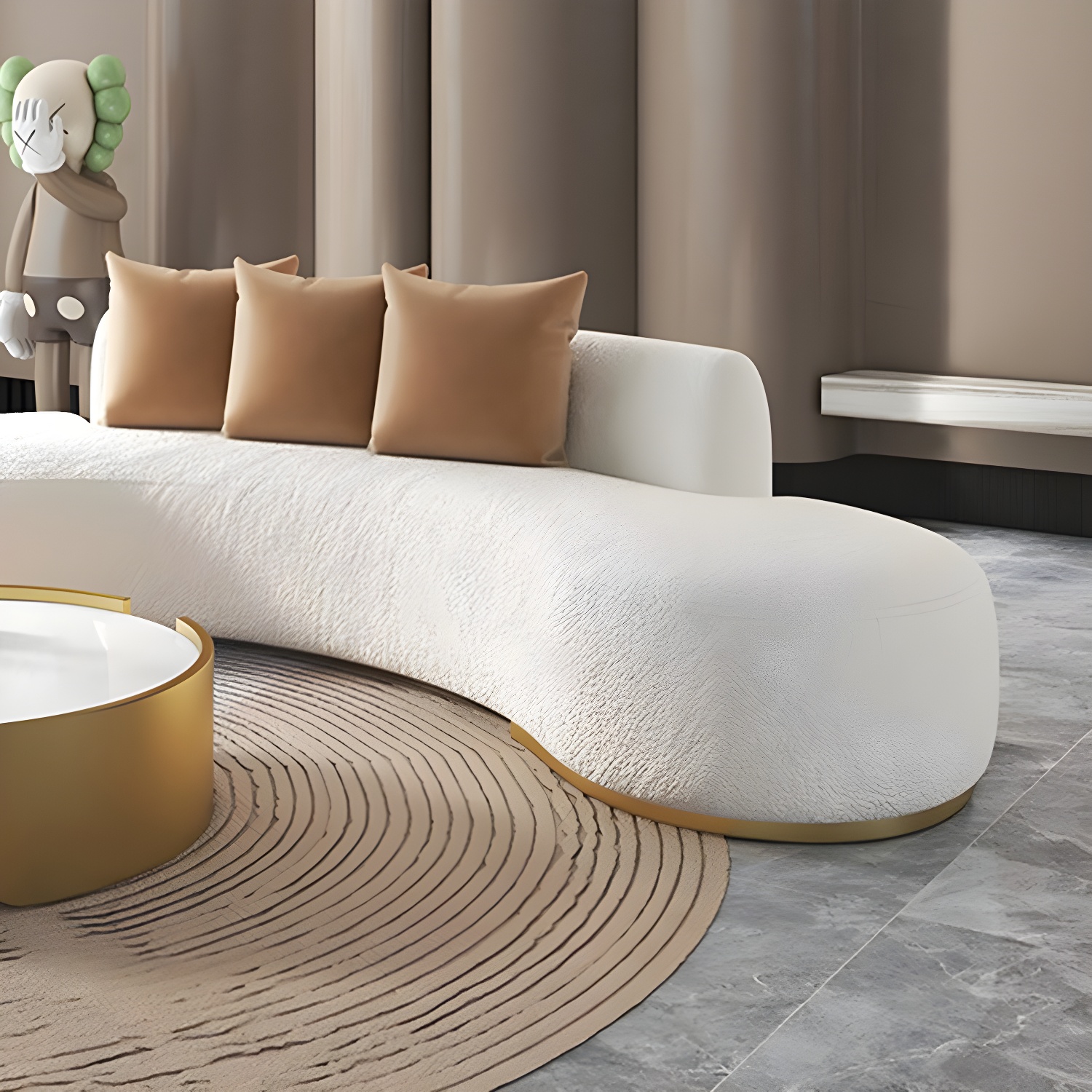 Curved Modern Sofa | Ormau - image 6