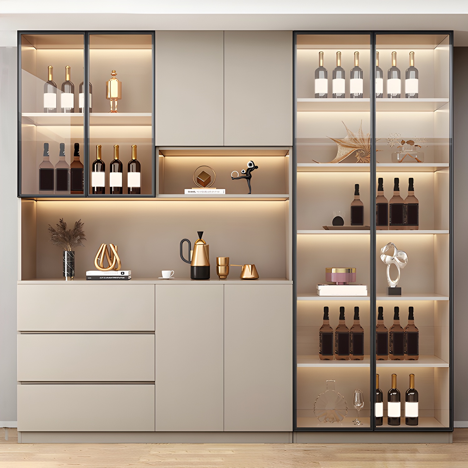 Modern Glass Door Cabinet | Ormau - image 38