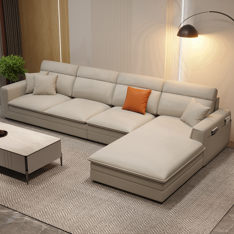 Natural Wood Sectional Sofa | Ormau - image 10