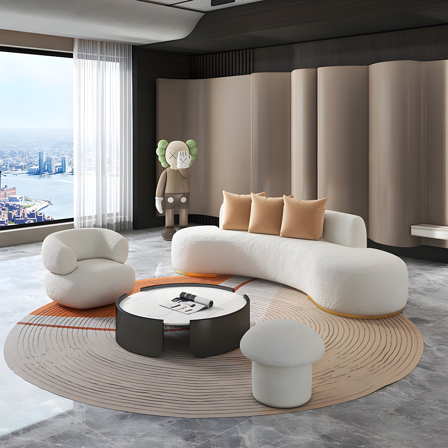 Curved Modern Sofa | Ormau - image 3