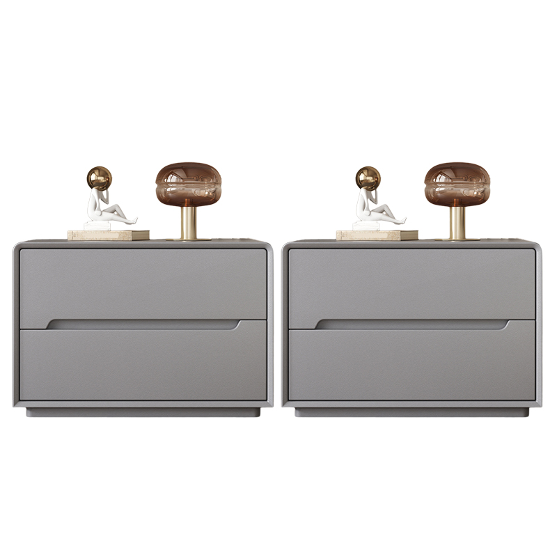 Modern Faux Leather Nightstand | Ormau - image 19
