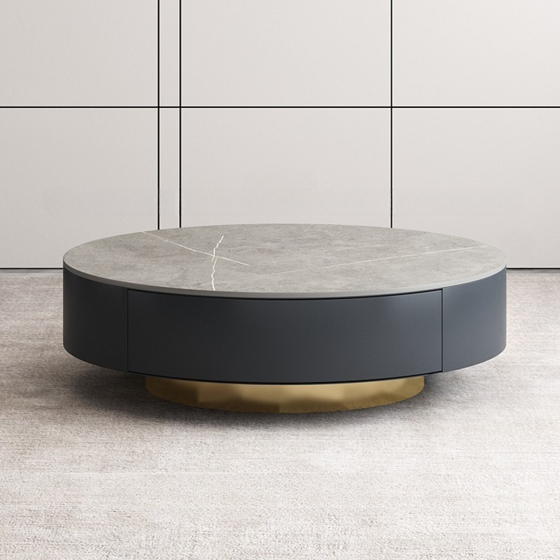 Elegant Stone & Gold Coffee Table | Ormau - image 21