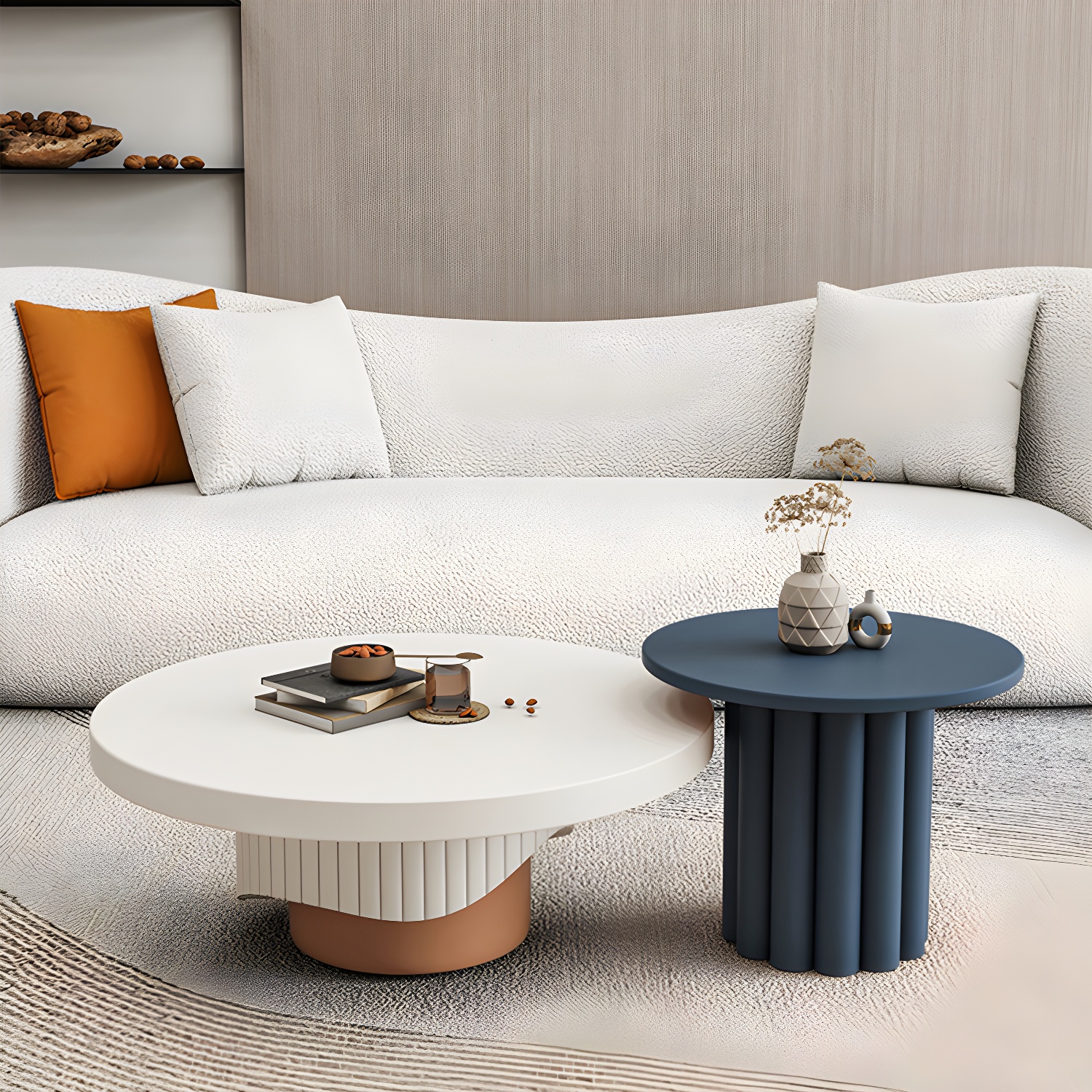 Pedestal Coffee Table Set | Ormau - image 14
