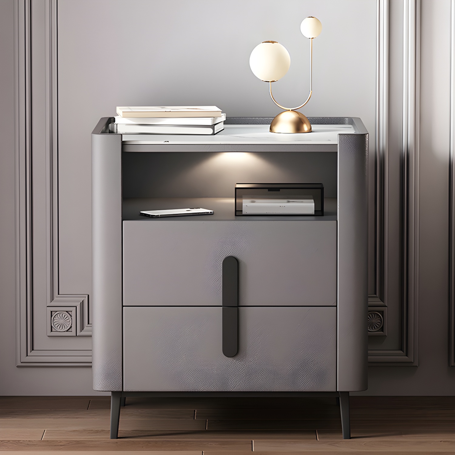 2-Drawer Nightstand | Ormau - image 12