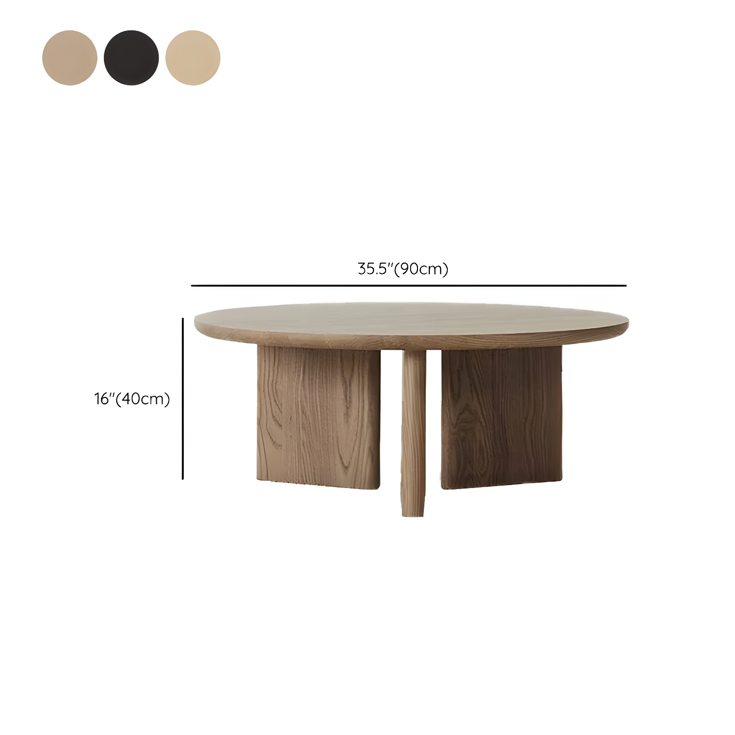 Round Wood Coffee Table | Ormau - image 9