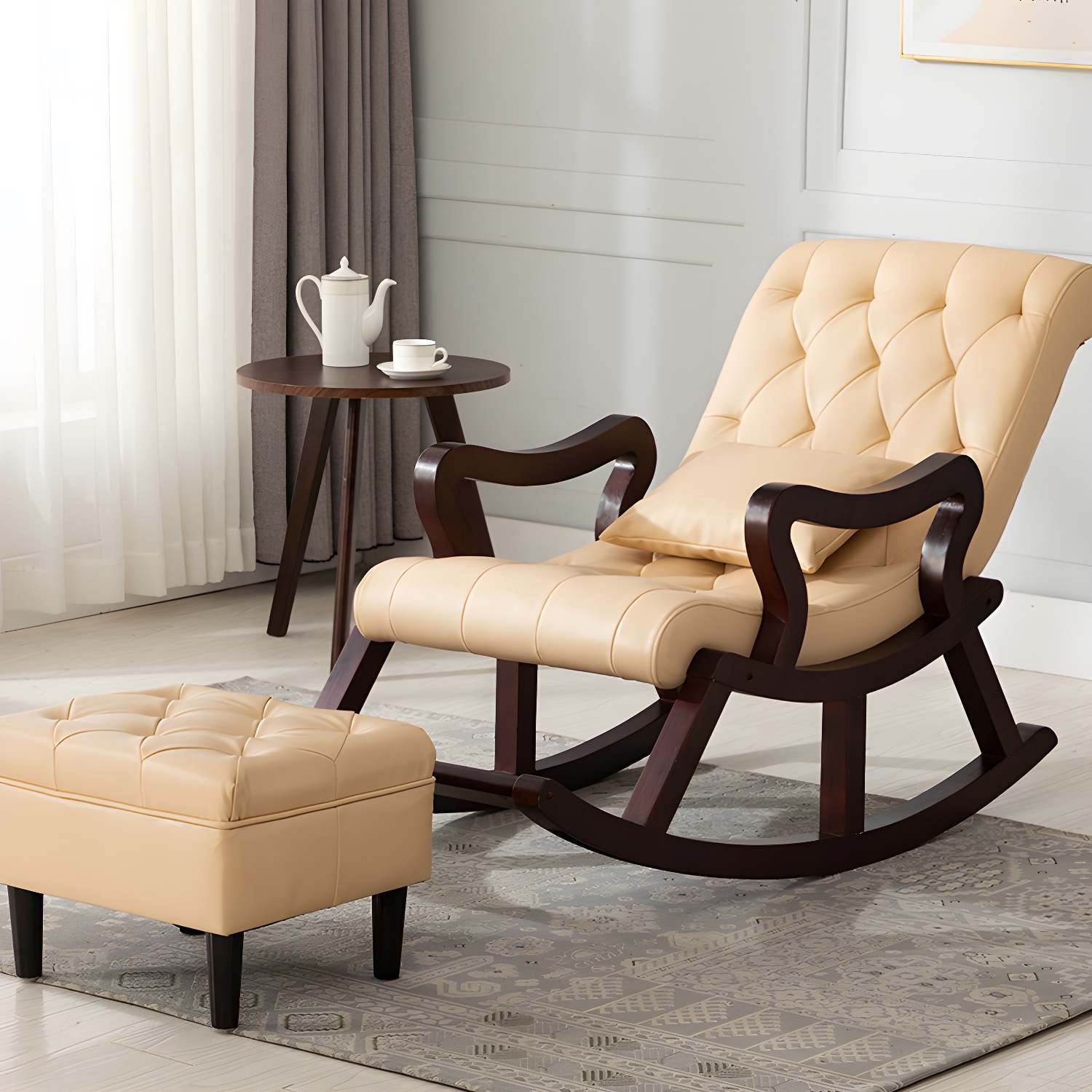 Tufted Rocking Accent Chair | Ormau - image 23