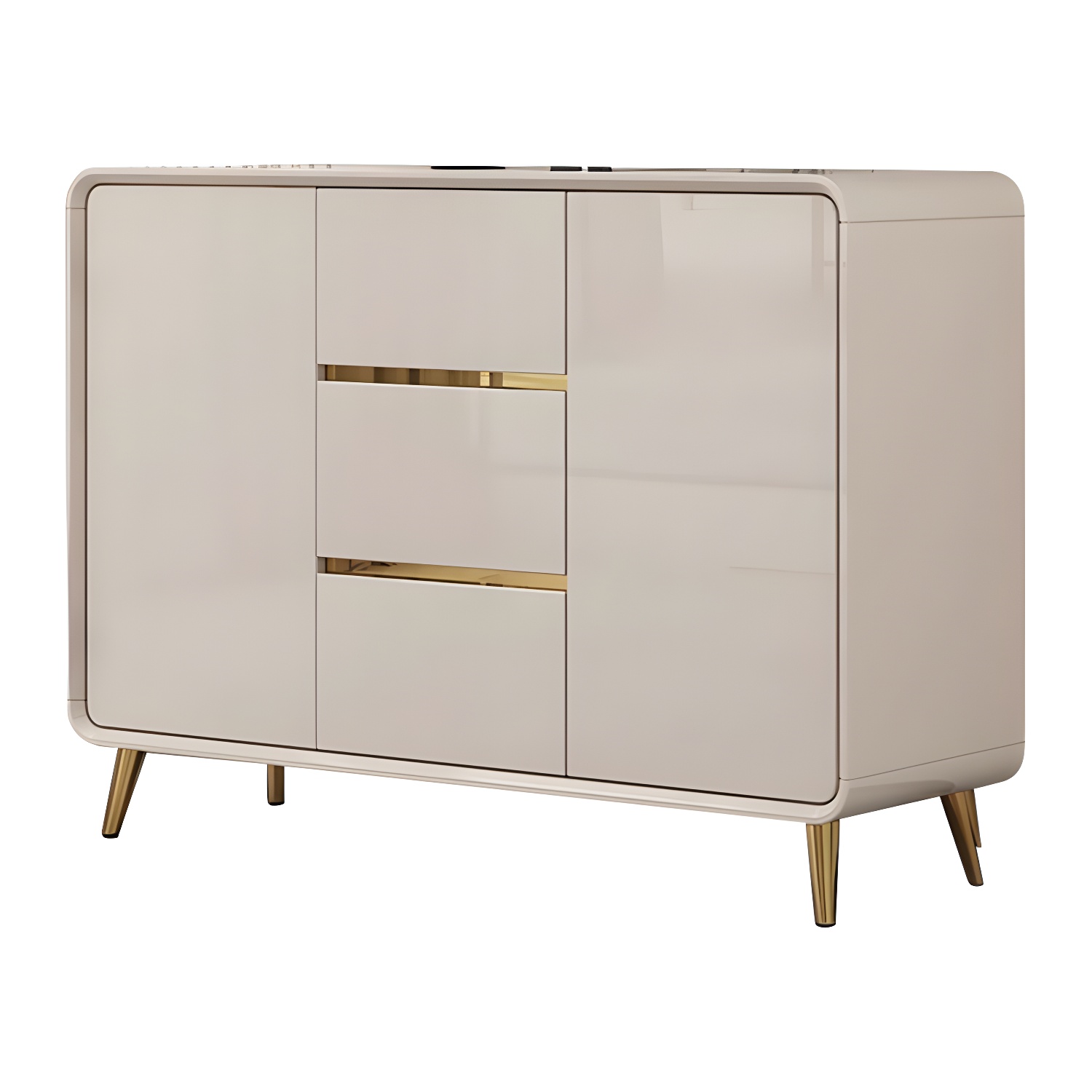 Glam White Sideboard Credenza | Ormau - image 30