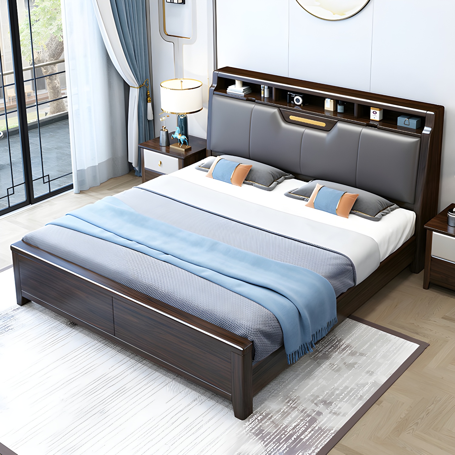 Upholstered Wood Bed | Ormau - image 3