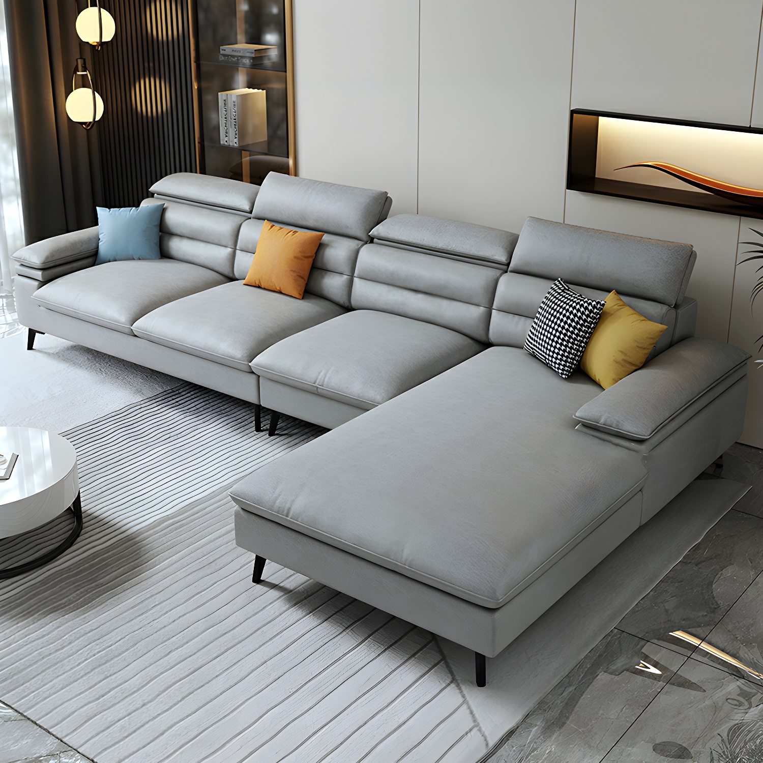 Modern L-Shape Sofa | Ormau - image 31