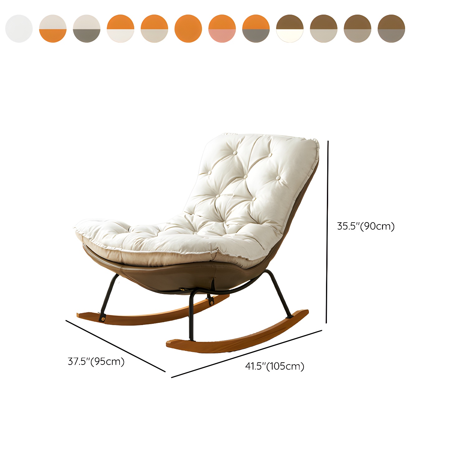 Button-Tufted Rocking Chair | Ormau - image 15