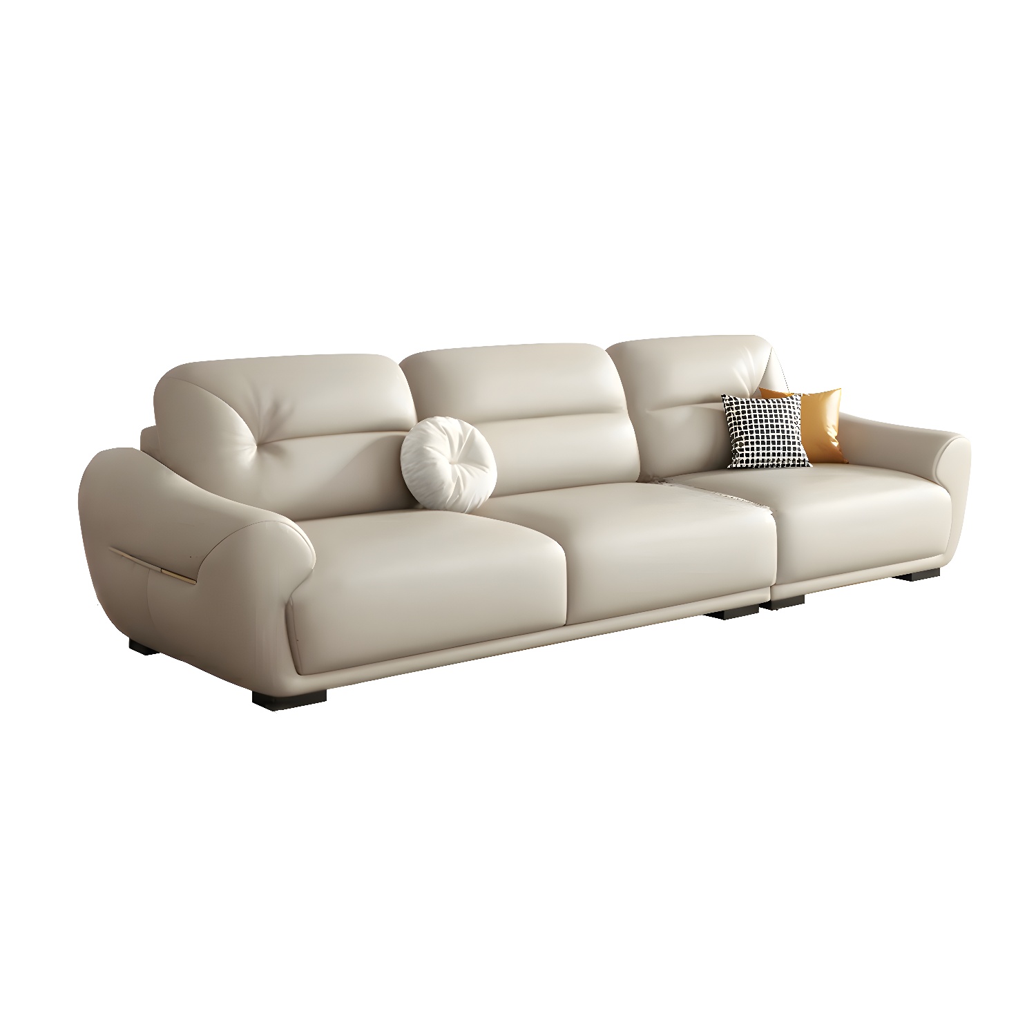 Modern Leather Sectional Sofa | Ormau - image 25