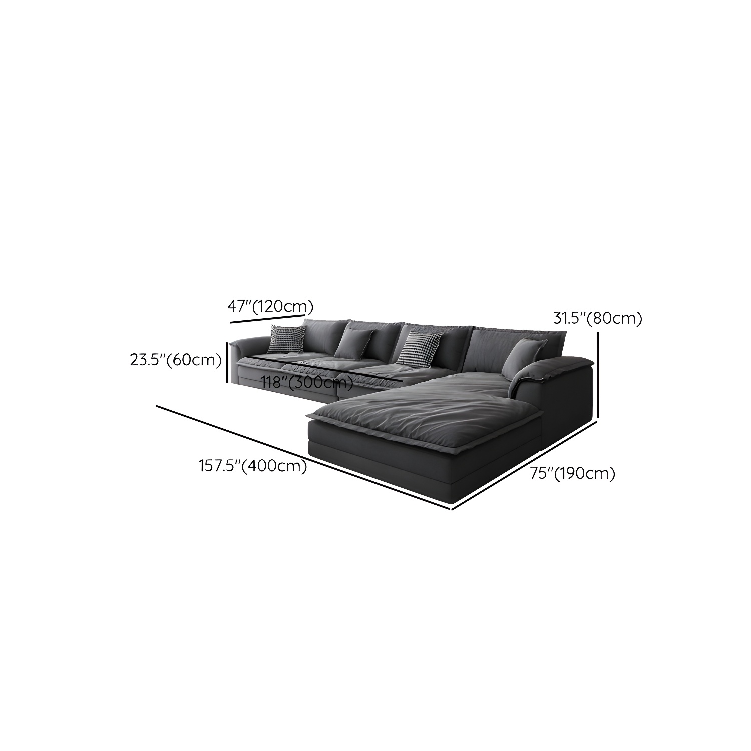 Frosted Velvet Sectional | Ormau - image 16