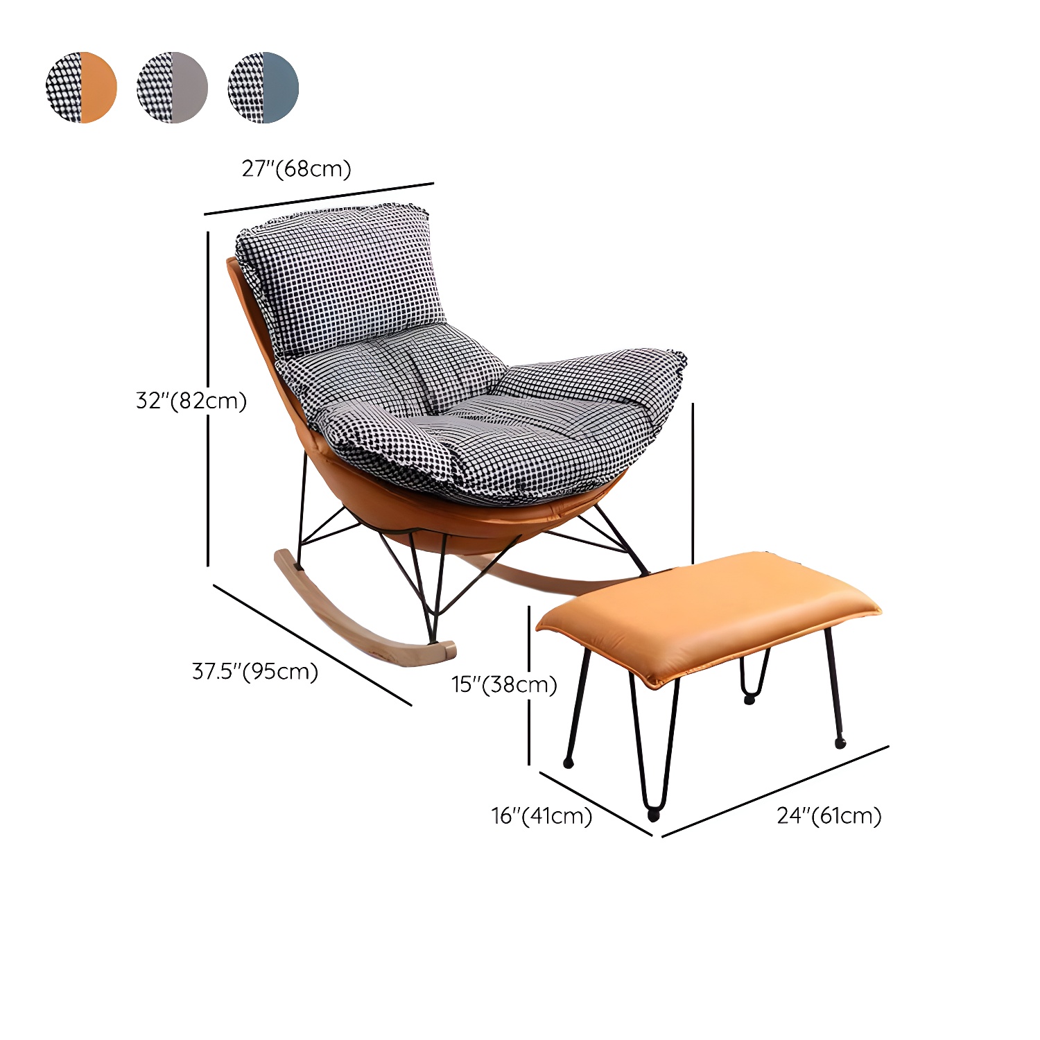 Rocking Chair & Ottoman Set | Ormau - image 20