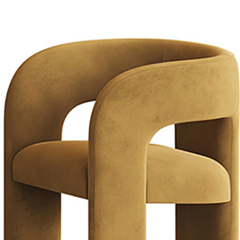 Curved-Back Velvet Armchair | Ormau - image 22