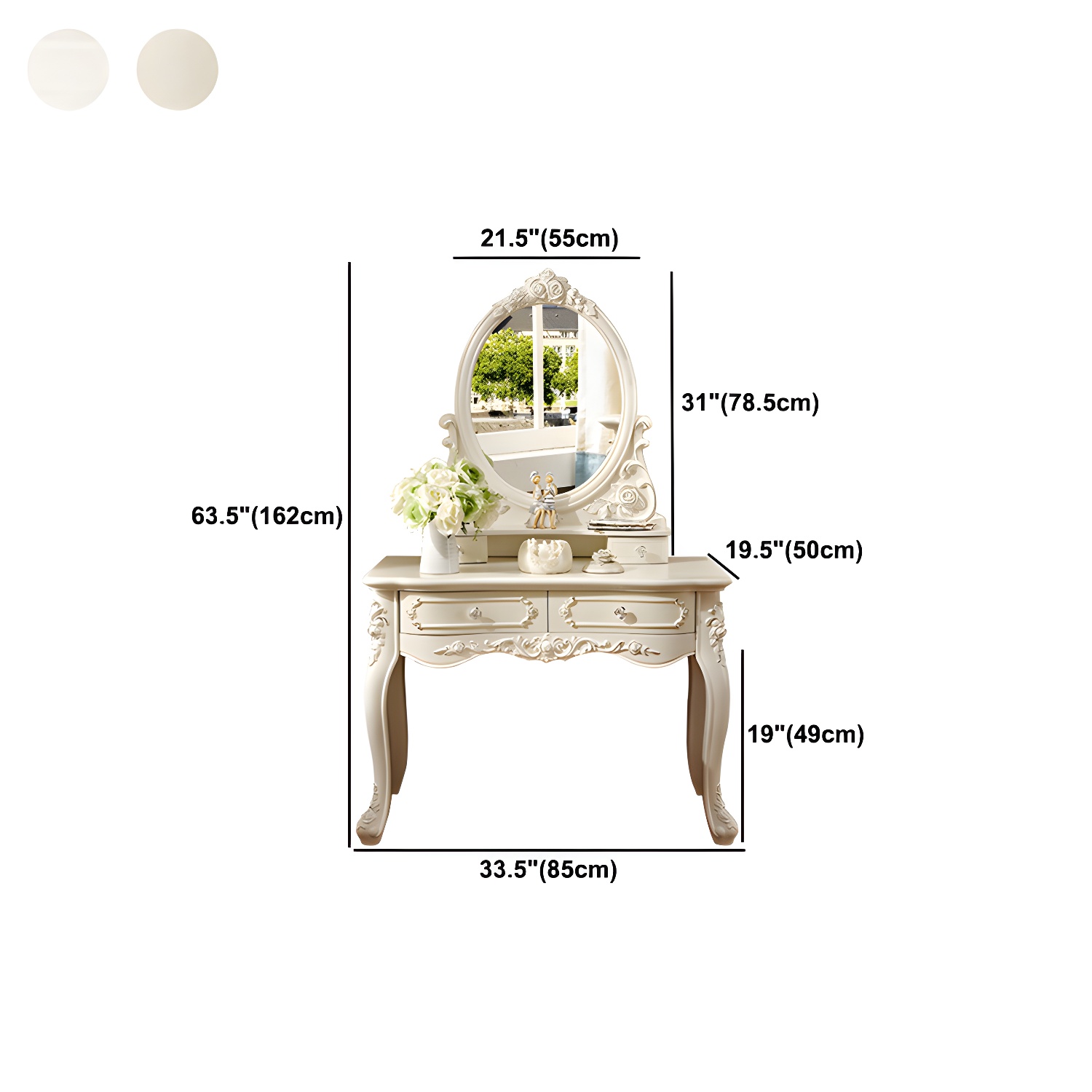 Victorian Makeup Vanity | Ormau - image 17