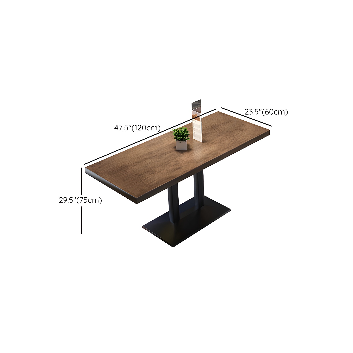 Industrial Pedestal Dining Table | Ormau - image 15