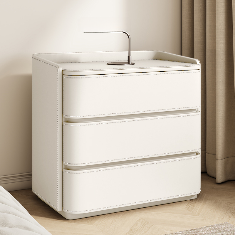 Leather 3-Tier Nightstand | Ormau - image 9