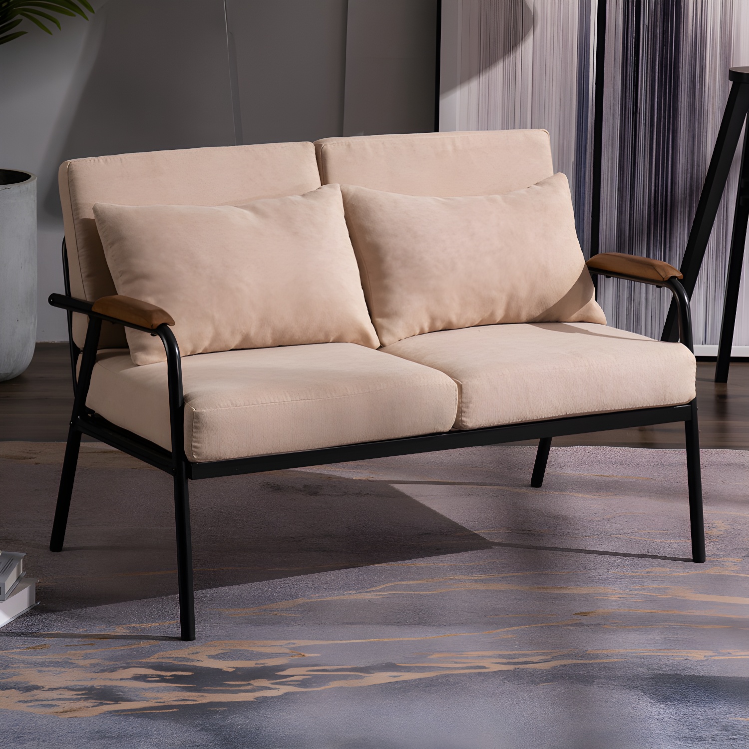 Industrial Linen Sofa | Ormau - image 1