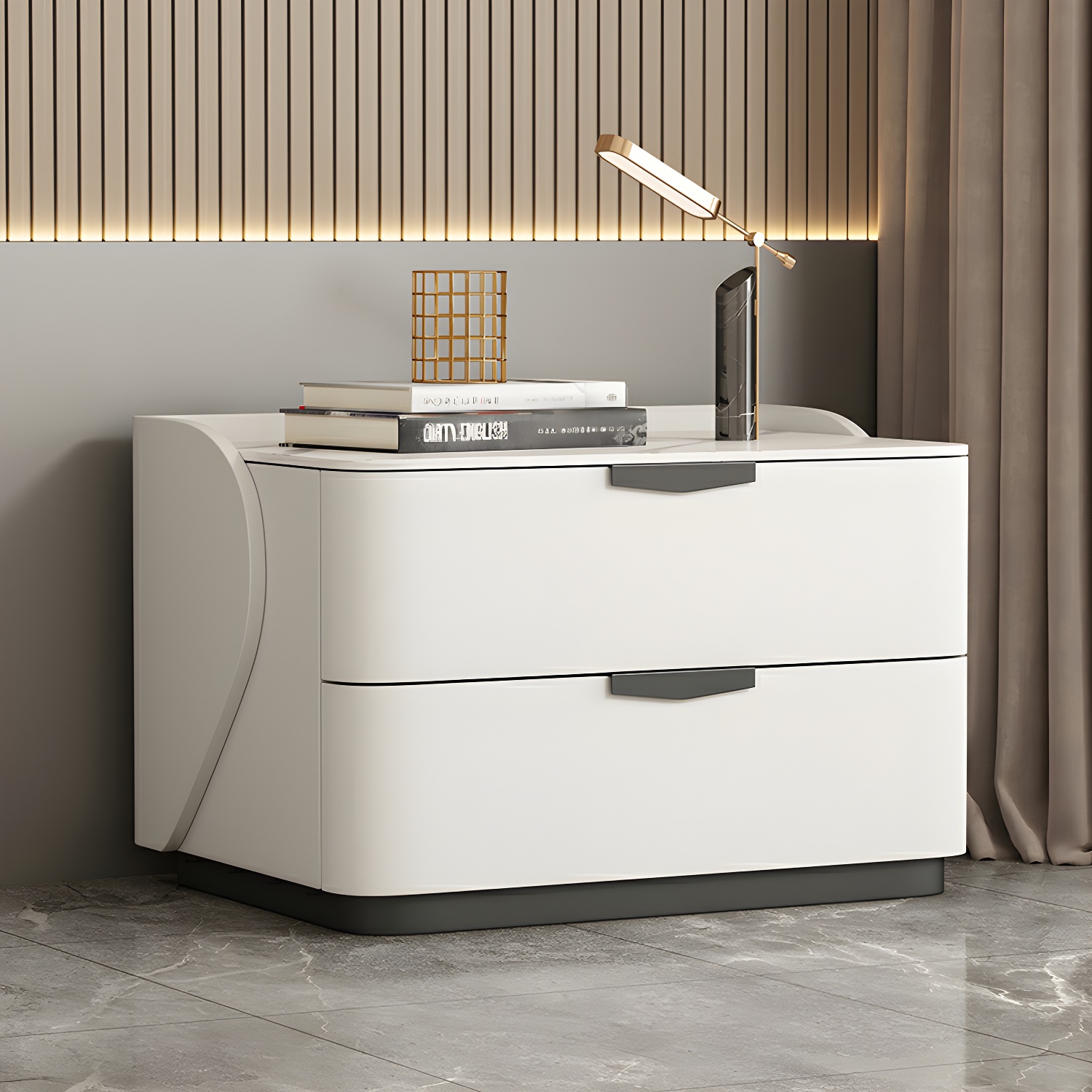 Modern Nightstand with Drawers | Ormau - image 6