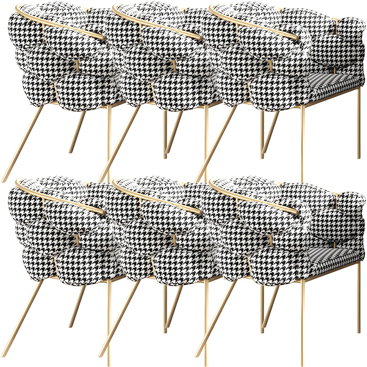 Glam Upholstered Dining Chair | Ormau - image 39
